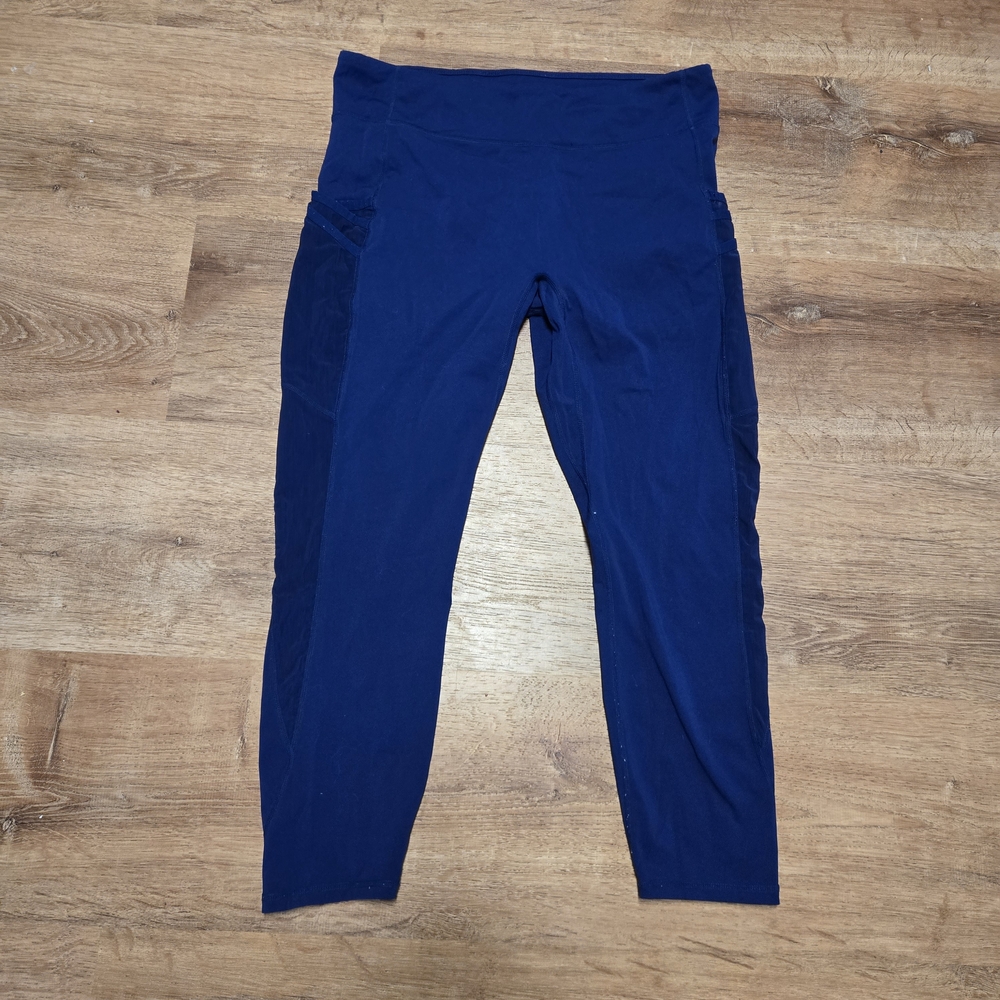 Fabletics Women's Deep Blue Leggings Extra Large